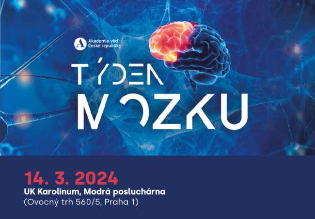 Týden mozku 2024, 14.3.2024, UK Karolinum, Modrá posluchárna