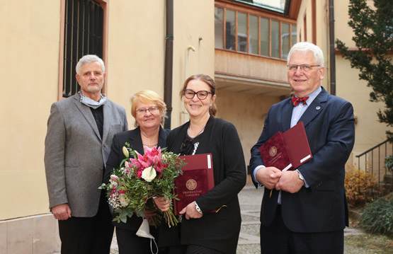 Zleva Jaroslav Kučera, Iva Holmerová, Libuše Čeledová a David Marx