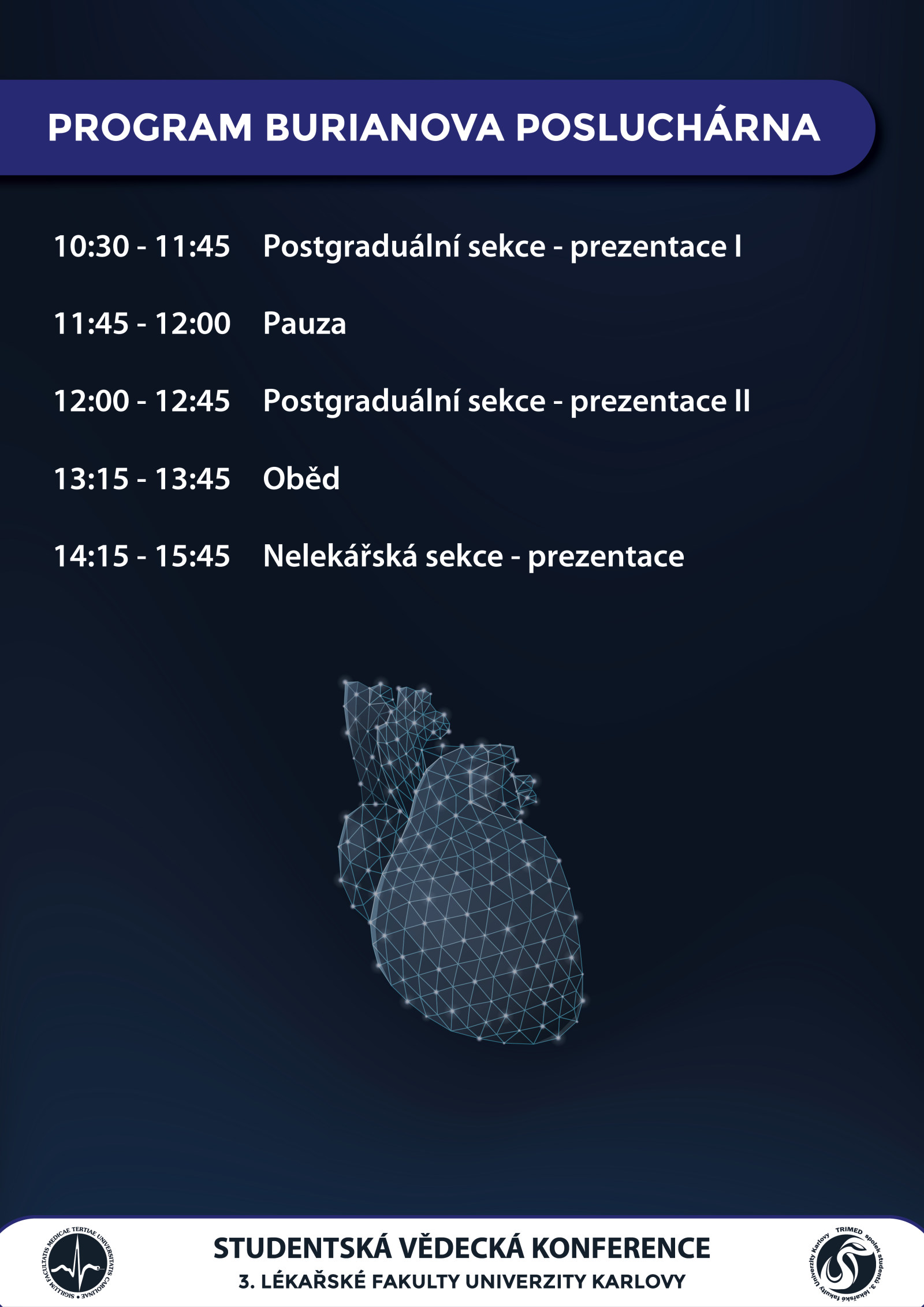 Program Burianova posluchárna