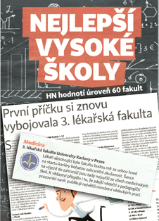 V hodnocení lékařských fakult 2014 v Hospodářských novinách si 3. lékařská fakulta vybojovala první příčku