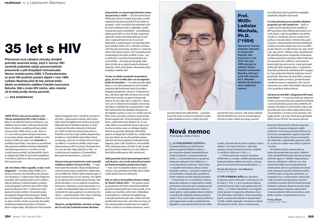 Rozhovor s prof. Machalou, 35 let s HIV, vesmír.cz