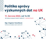 Představení nové politiky správy výzkumných dat na UK 11. června 2024