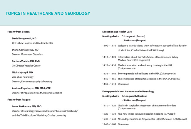 Topics in healthcare and neurology