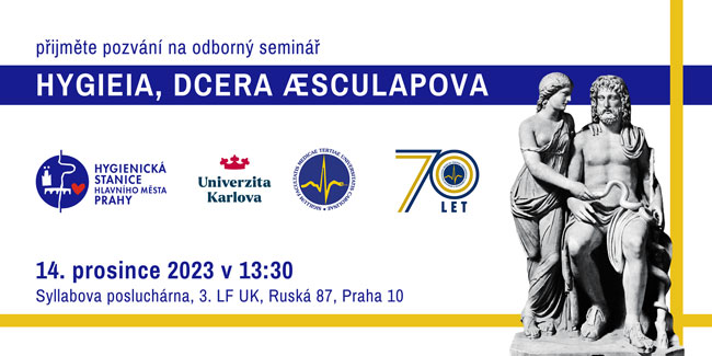 Odborný seminář: Hygieia, dcera Aesculapova, 14.12.2023 od 13:30